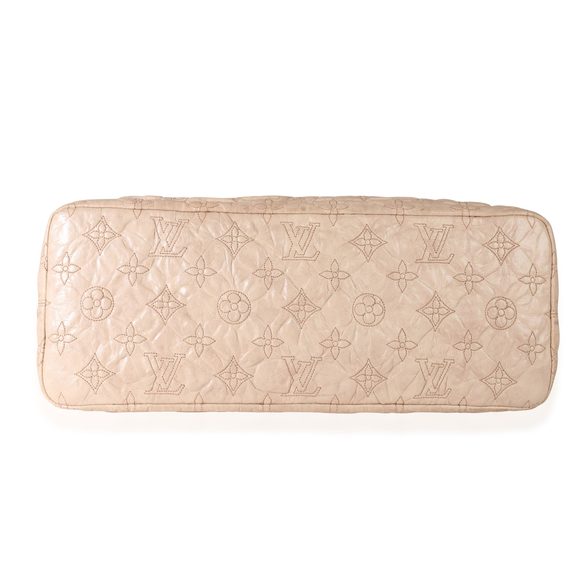 Louis Vuitton Ecru Embroidered Monogram Lambskin Olympe Stratus PM - Picture 3 of 6